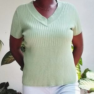 Van Heusen Sweater Top Green